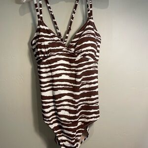 Garnet hill bathing suit sz 14